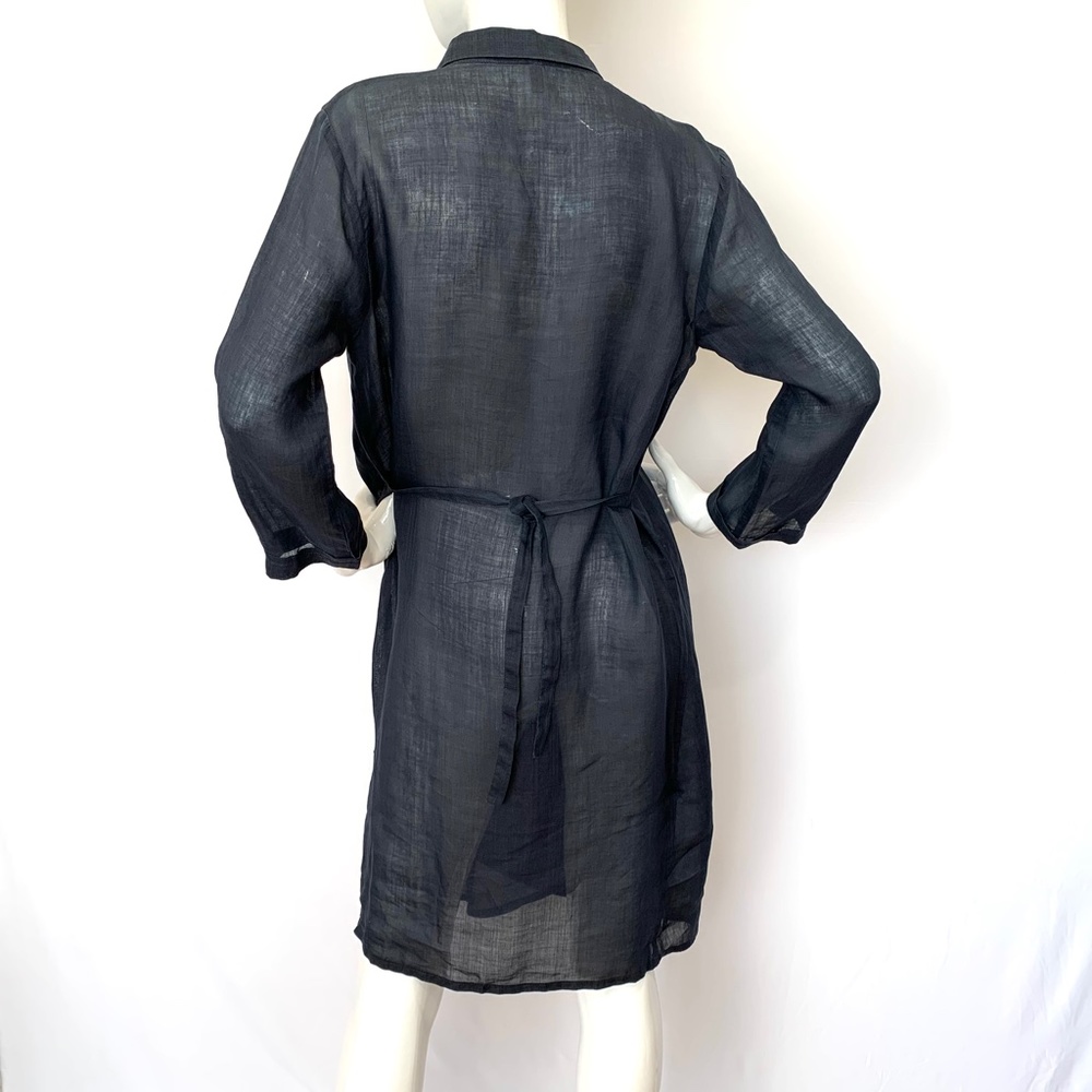 Annette Görtz Black Oversized Belted Button Down ShirtDress - Picture 5 of 12